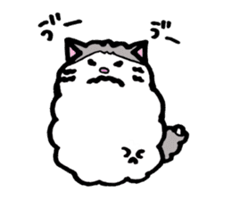 Peaceful daily penguin and cat sticker #10416940
