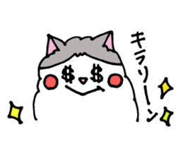 Peaceful daily penguin and cat sticker #10416950