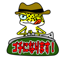 Leopard gecko - Cowboy version sticker #10417235