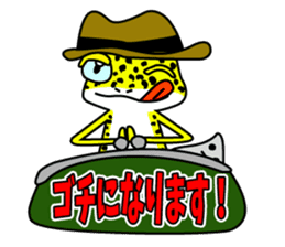 Leopard gecko - Cowboy version sticker #10417235
