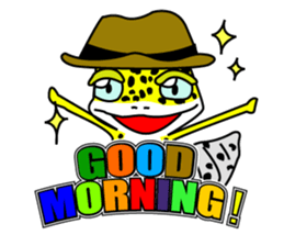 Leopard gecko - Cowboy version sticker #10417238