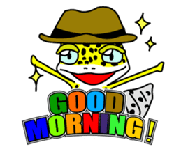 Leopard gecko - Cowboy version sticker #10417238