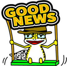 Leopard gecko - Cowboy version sticker #10417243