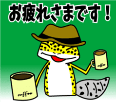 Leopard gecko - Cowboy version sticker #10417245
