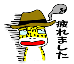 Leopard gecko - Cowboy version sticker #10417251