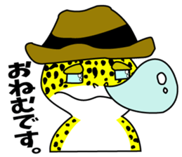 Leopard gecko - Cowboy version sticker #10417262