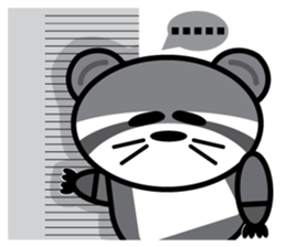 The Raccoon- A Bu La sticker #10417821