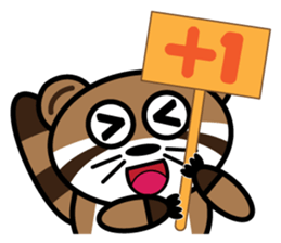 The Raccoon- A Bu La sticker #10417834