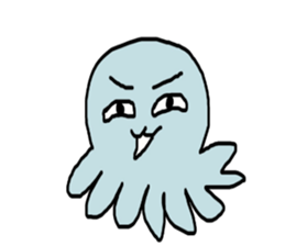 Octopus Smurfs Huppah sticker #10417880