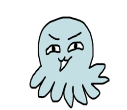 Octopus Smurfs Huppah sticker #10417880