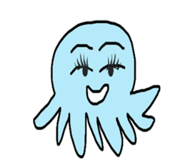Octopus Smurfs Huppah sticker #10417881