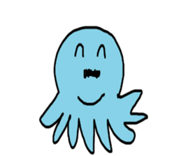 Octopus Smurfs Huppah sticker #10417882
