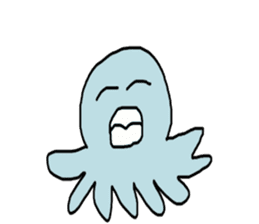 Octopus Smurfs Huppah sticker #10417883