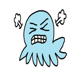 Octopus Smurfs Huppah sticker #10417886