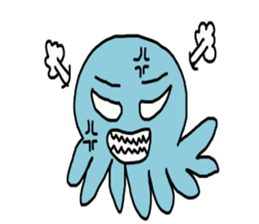 Octopus Smurfs Huppah sticker #10417887