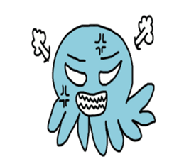 Octopus Smurfs Huppah sticker #10417887
