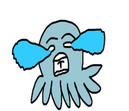 Octopus Smurfs Huppah sticker #10417888