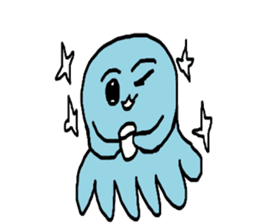 Octopus Smurfs Huppah sticker #10417893