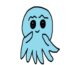 Octopus Smurfs Huppah sticker #10417894