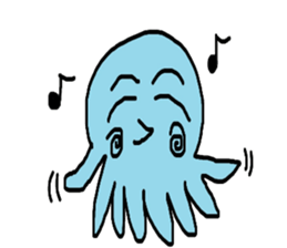 Octopus Smurfs Huppah sticker #10417895