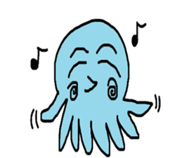Octopus Smurfs Huppah sticker #10417895