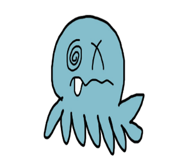 Octopus Smurfs Huppah sticker #10417899
