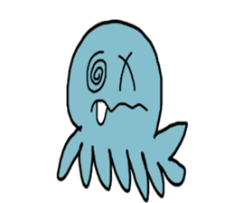 Octopus Smurfs Huppah sticker #10417899