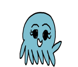 Octopus Smurfs Huppah sticker #10417900