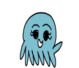 Octopus Smurfs Huppah sticker #10417900