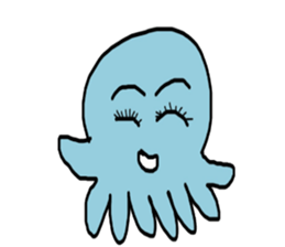 Octopus Smurfs Huppah sticker #10417903