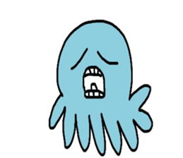 Octopus Smurfs Huppah sticker #10417904