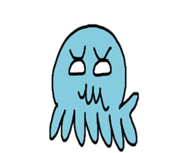 Octopus Smurfs Huppah sticker #10417907