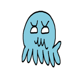 Octopus Smurfs Huppah sticker #10417907