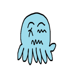 Octopus Smurfs Huppah sticker #10417909