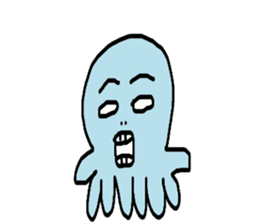 Octopus Smurfs Huppah sticker #10417914