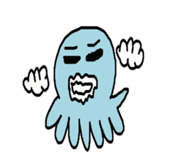 Octopus Smurfs Huppah sticker #10417915