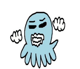 Octopus Smurfs Huppah sticker #10417915