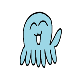 Octopus Smurfs Huppah sticker #10417917