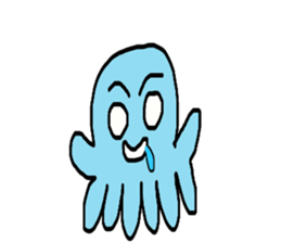 Octopus Smurfs Huppah sticker #10417918