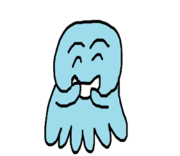 Octopus Smurfs Huppah sticker #10417919