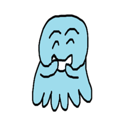 Octopus Smurfs Huppah sticker #10417919