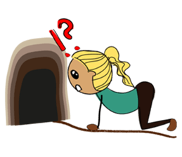 Girls like yoga sticker #10418085