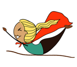 Girls like yoga sticker #10418086