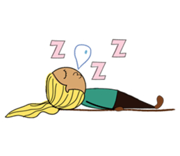 Girls like yoga sticker #10418089