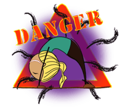 Girls like yoga sticker #10418093