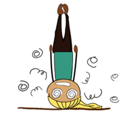 Girls like yoga sticker #10418103