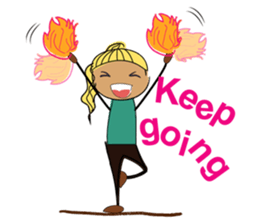 Girls like yoga sticker #10418104