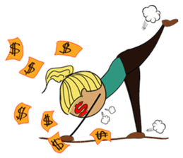 Girls like yoga sticker #10418108