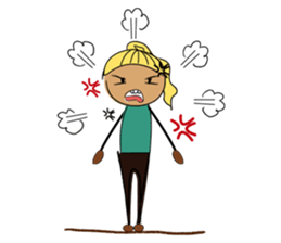 Girls like yoga sticker #10418112