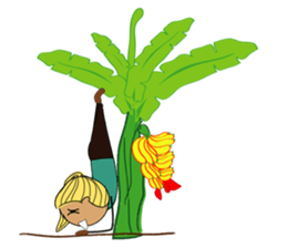 Girls like yoga sticker #10418114